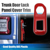 Jeep Wrangler Interior Tailgate Trunk Lock Buckles Panel Cover Trim (2018+)