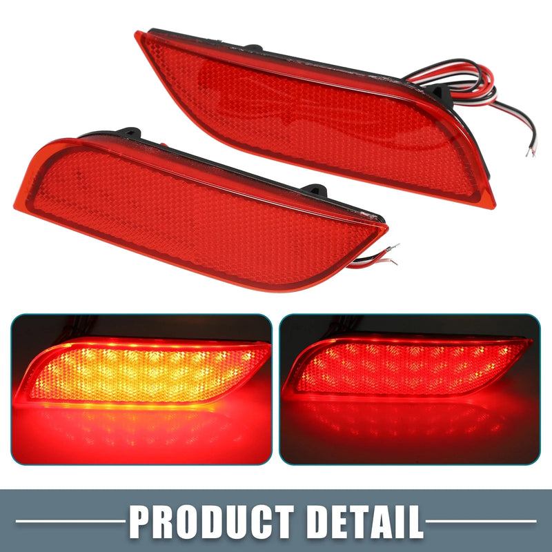 Subaru Impreza Rear Bumper Reflector LED Brake Tail Lights (2008-2011)
