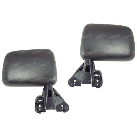 Toyota Hilux 2 x LH+RH Black Manual Door Mirrors Pair (1983–2004)