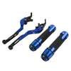 Aprilia Tuono V4 Blue Extendable Brake Clutch Levers & Handlebar Grips