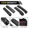 Ford F-150 (2015-2020) Carbon Fiber Black Interior Door Handle Cover Trims