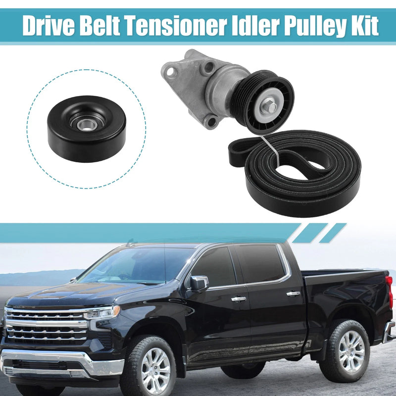 Chevy Avalanche Set Drive Belt Tensioner Idler Pulley Assembly