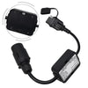 Trailer Light Converter European Round 7-Pin to 4-Way Flat Connector