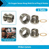 Car Model O2 Oxygen Sensor Bungs w/Plug & Washer M18x1.5mm