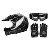 ATV - Sizes S, M, L, XL Youth Dirt Bike Helmet & Goggles Set (DOT)