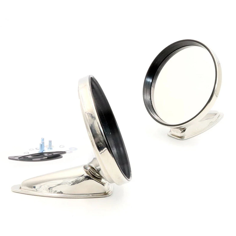 Ferrari 275 GTB / 500 Superfast 1964-1968 Chrome Door Fender Mirrors Set