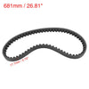 17.7x681-32 Black Folded Freely Rubber Motorcycle Transmission Driving Belt