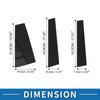 Toyota Highlander 6 Pcs Door Pillar Window Trim Black (2015–2021)