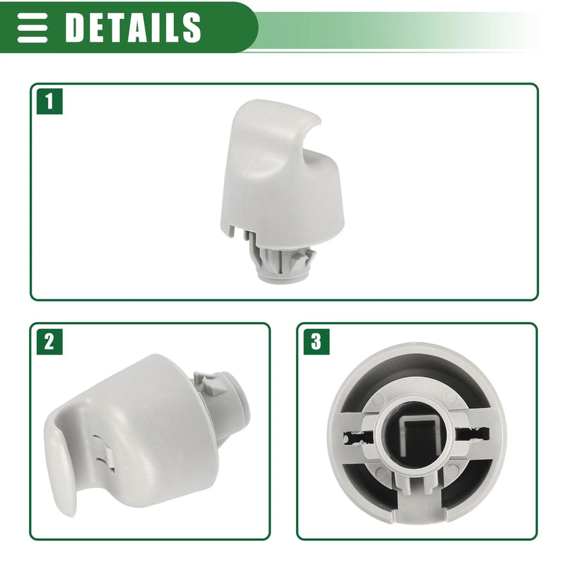 Nissan Pathfinder (2013-2022) Gray Car Sun Visor Holder Clips
