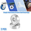 2 x 5x16x5mm Double Metal Shield Single Row Deep Groove Ball Bearings