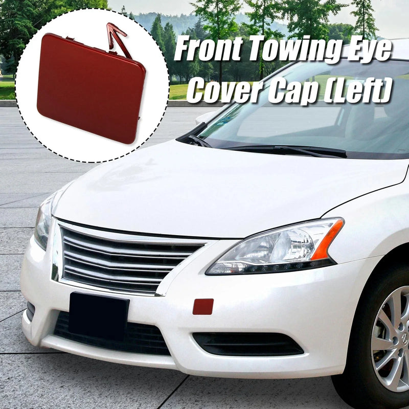 Nissan Sentra Red Front Bumper Tow Hook Eye Cover (2013-2016)