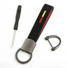 Luxury Keychain PU Leather Rope Strap Keyring