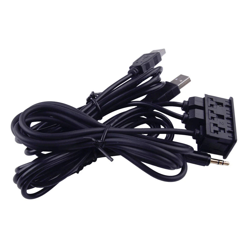 1.5M Car Dash Type-C AUX USB Port Panel Extension Cable Adapter