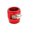 Car Models 4 x Red AN6 Fuel Hose Line End Cover Clamp Connectors