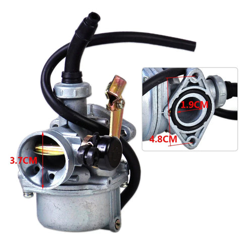 50cc 90cc 110cc 125cc ATV Dirt Bike Quad 19mm Carburetor PZ19