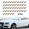 Motorcycle Car 45pcs M6 x 1 Nickel Plated Straight Grease Nipple Fitting