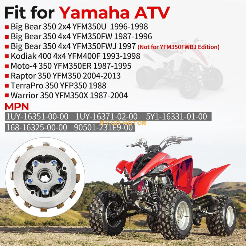 Yamaha Raptor 350 Clutch Kit W/Springs (2004–2011)