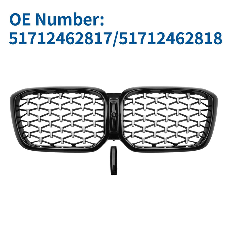 BMW X3 Front Upper Bumper Grille Half Chrome (2020 - 2023)