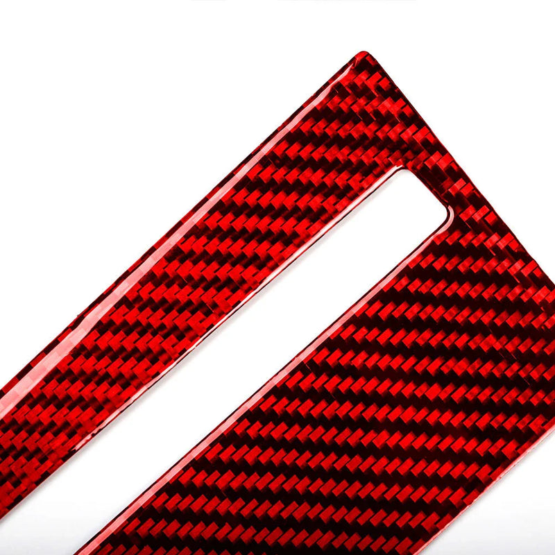Nissan GTR R35 Carbon Fiber Red Central Console CD Panel Cover Trim (08-16)