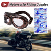 Set 1 x Motorcycle Riding Goggles Transparent Lens Brown Frame Sunglasses