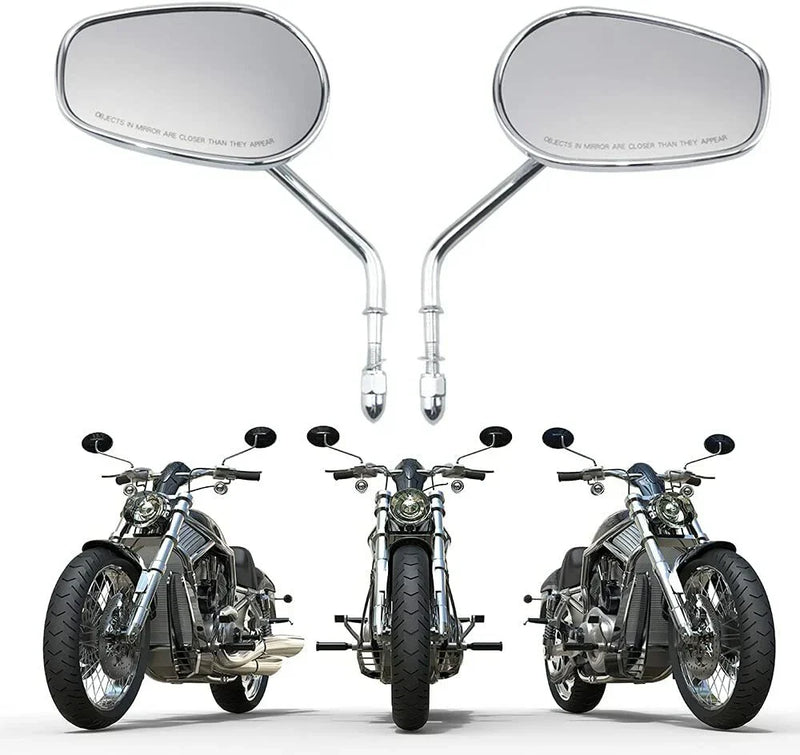 Harley Davidson Chrome Motorcycle Rear View Side Mirrors