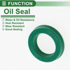 Car Oil Seal / 16x24x5mm / Seal Ring TPU High Pressure Green 5 Pcs