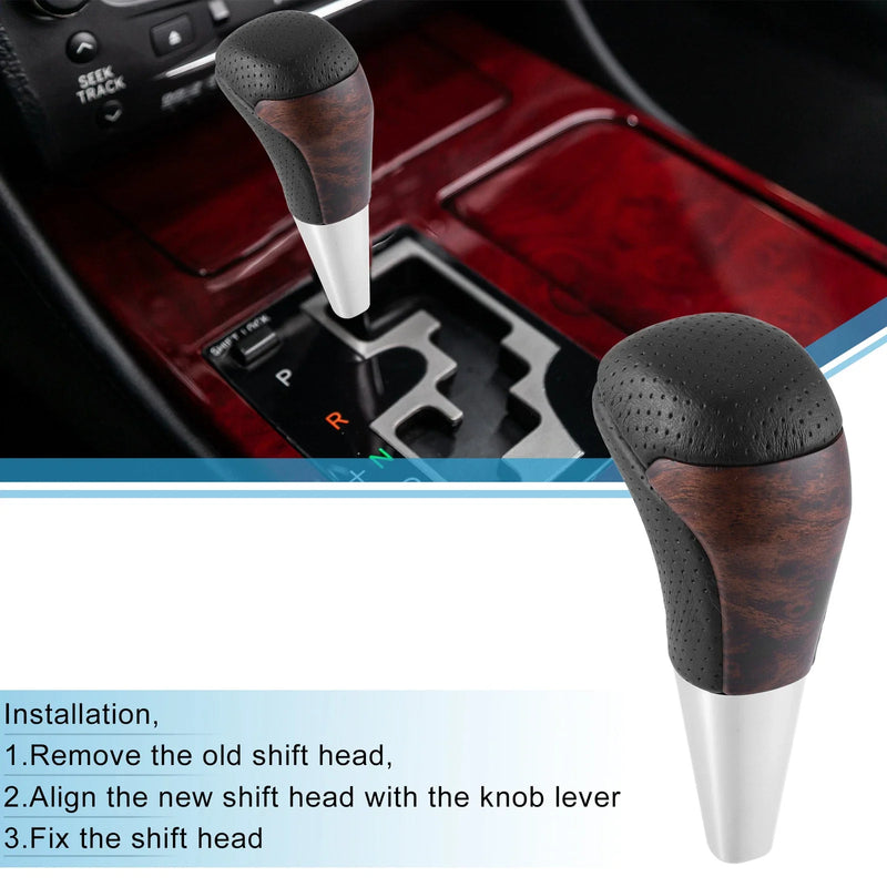 Toyota Land Cruiser Black Gold Tone Gear Shift Knob (2016-2021)