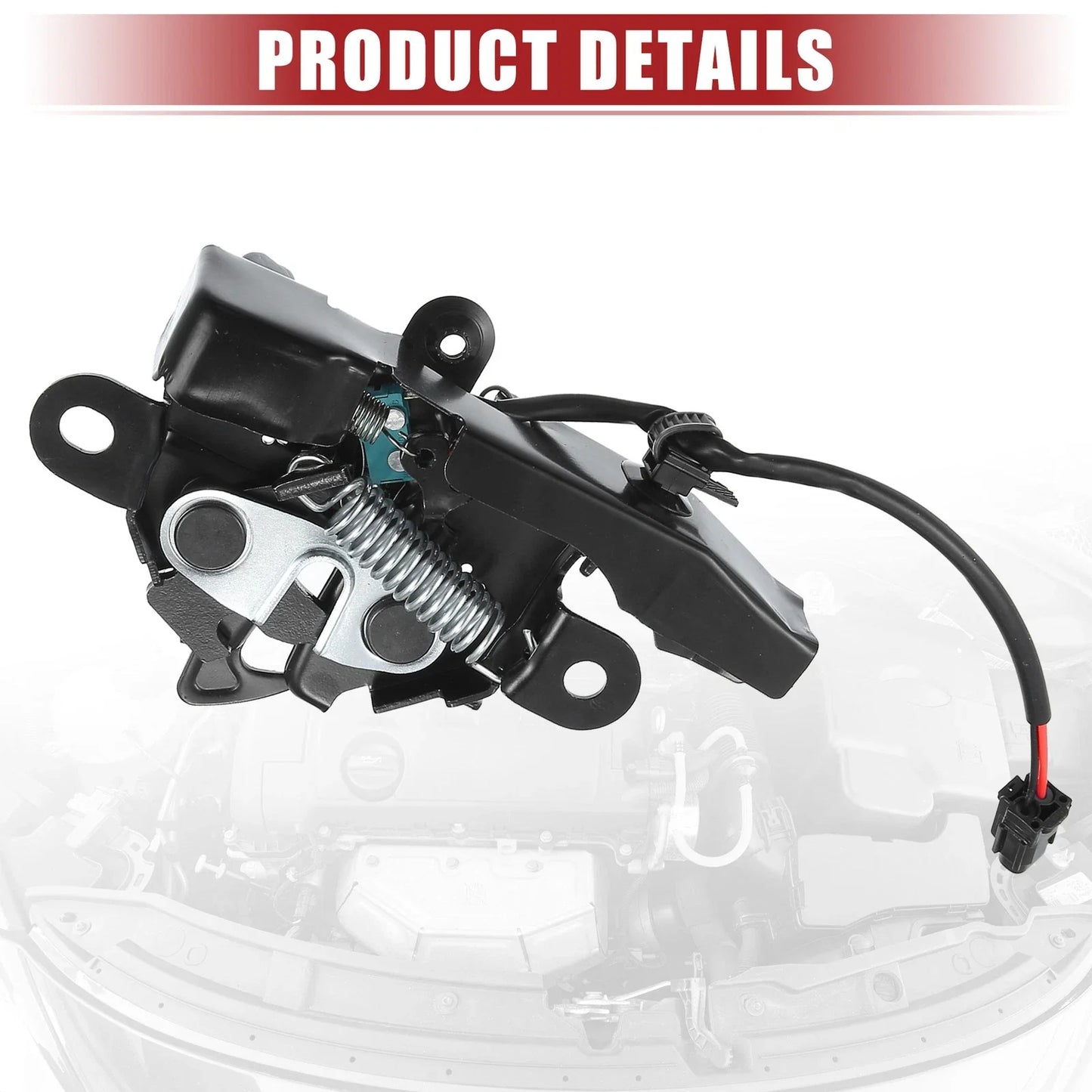 Bonnet Latch with Sensor for Toyota Sienna 2013-2020 - Black Replacement