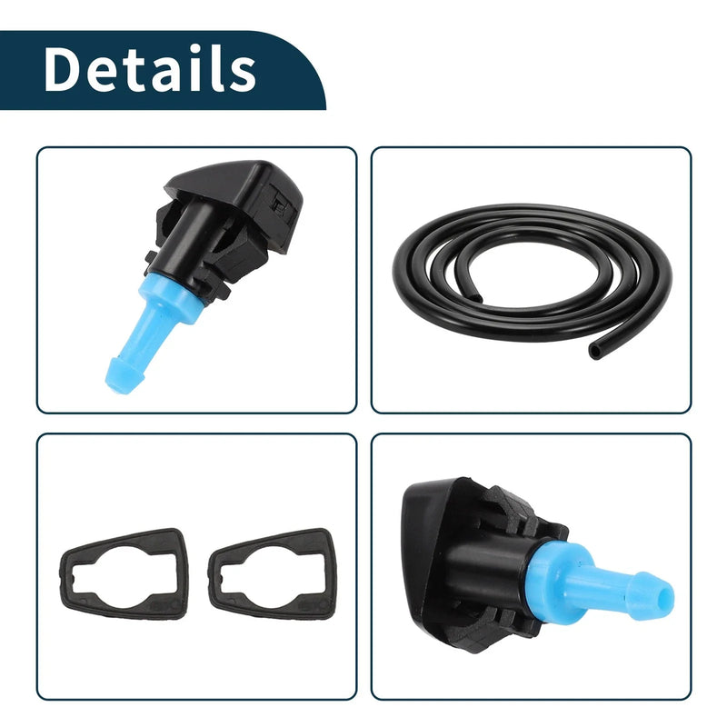 Dodge Grand Windshield Washer Nozzle With Gasket, Fluid Hose