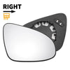 TOYOTA C-HR Right Side White Heated Mirror Glass (2016–2023)