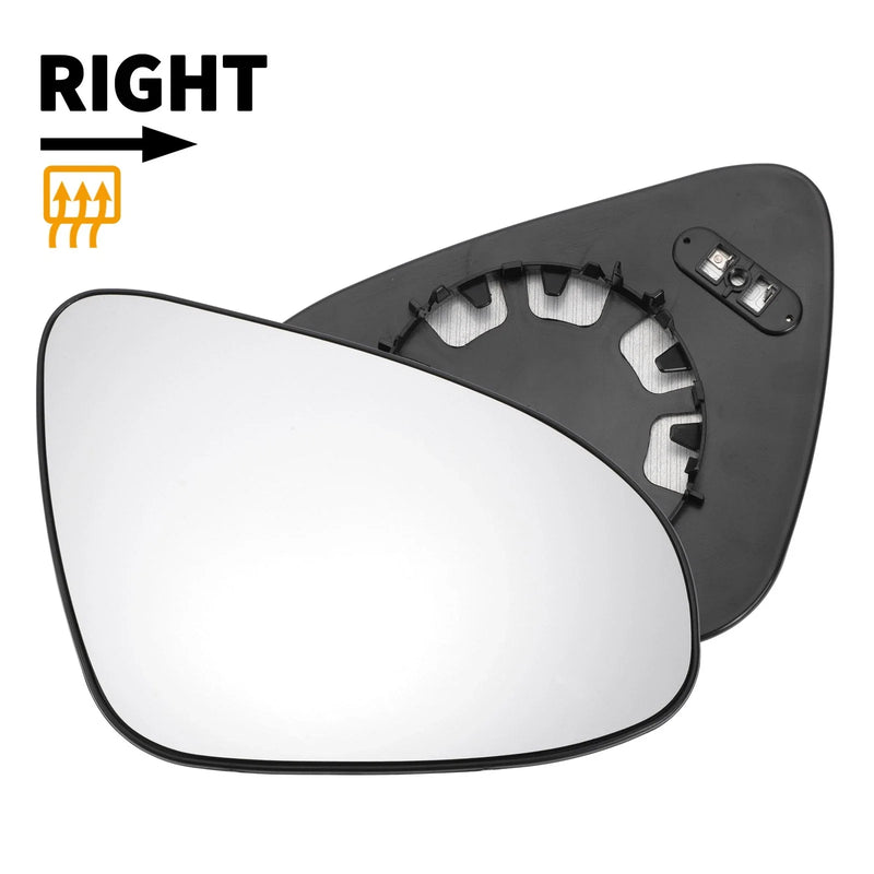 TOYOTA C-HR Right Side White Heated Mirror Glass (2016–2023)