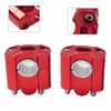 Dirt Pit Bike ATV Red Fat Bar Mount Clamps Risers Adaptor 7/8 to 1-1/8