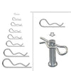Car Mechanic Hitch Pin Clip / 100 PCS / Carbon Steel Zinc Plated
