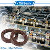 Oil Seal 32x47x10mm Brown 2 Pcs Seal Ring Rotary Shaft Seal FKM Rubber