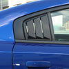 Dodge Charger Side Rear Window Louver Shutter Cover Trim Black (2011–2023)
