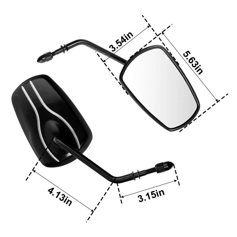 Harley Road Glide Electra Street Glide Sportster 8mm Rear View Mirrors