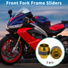 Motorcycle 2 x Frame Sliders Falling Protection Aluminum Alloy Gold Tone