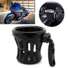 Harley Motorcycle Handlebar Cup Holder with Mesh Basket