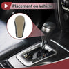 EX35 (2008-2012) Faux Leather Black Beige Gear Shift Knob Cover