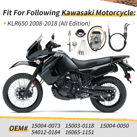Kawasaki KLR650 Carburetor Throttle Cable Intake Manifold Boot (2008–2018)