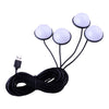 4 in 1 USB Car Interior Foot Lamp Ambient Night Lights