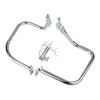 Harley FLST FLSTC Chrome/Black Saddlebag Guard Rail Crash Bar (2000-2017)
