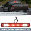 Chevy Silverado Chrome Red Lens Brake Tail Cargo Light (1994-1998)