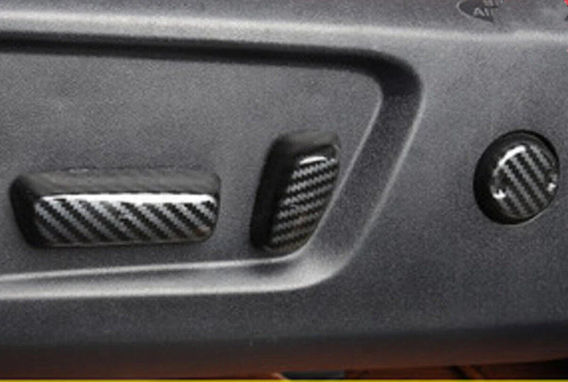 Toyota Tundra ABS Carbon Fiber Power Seat Control Cover 6pc (2014–2021)