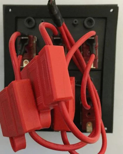 Fused 12V Splash Proof 5 Gang Marine Toggle Switch + Cig Socket
