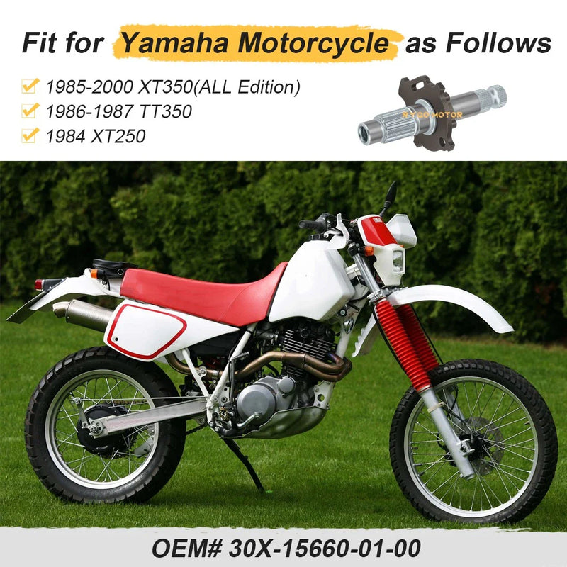 Yamaha TT350 XT250 XT350 Kickstart Shaft Kick Axle (1984–2000)