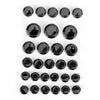 Moped Mokick Scooter Motorcycle 30 x Black Caps Screw Covers