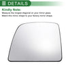 Ford Transit Left Side White Heated Mirror Glass with Back Convex (2014-2018)