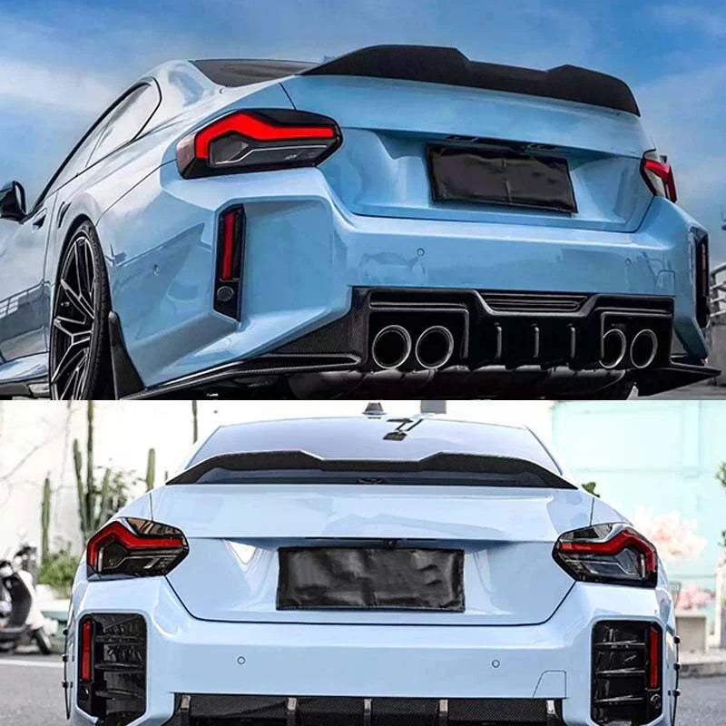 BMW G87 M2 2023+ Real Carbon Fiber Refit Rear Trunk Spoiler Wing