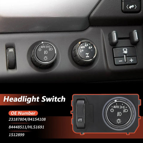 GMC Yukon Chevrolet Headlamp Dimmer Headlight Switch